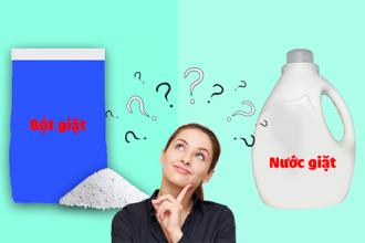 Ưu - Khuyết điểm của việc sử dụng bột giặt và nước giặt cho máy